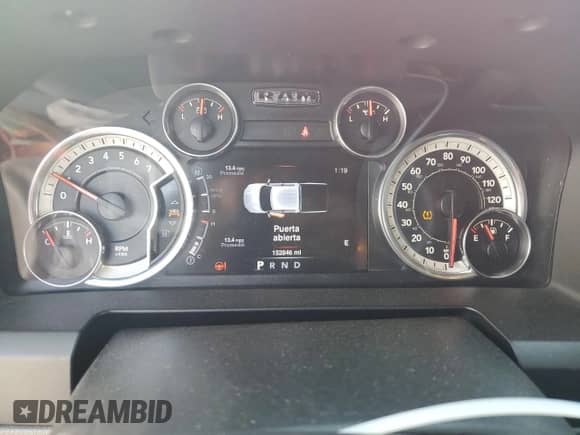 2016 Ram 1500 Big Horn z VIN 3C6RR6LT5GG343759, wystawiony jako Copart lot #52217265 z przebiegiem 152 846 mil mil oraz Szkoda całkowita • Salvage title. Historia ofert i sprzedaży dostępna na DreamBid. Obrazek 9.