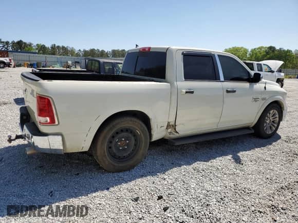 2016 Ram 1500 Longhorn Limited with VIN 1C6RR6PT4GS297957, listed as a Copart auction lot 50984665 with 123,656 mi miles and Salvage title. Bid and sale history available at DreamBid. Image 3.