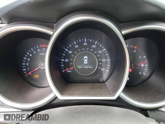 2015 Kia Optima LX with VIN 5XXGM4A75FG415621, listed as a Copart auction lot 84816275 with 166,416 mi miles and Salvage title. Bid and sale history available at DreamBid. Image 9.