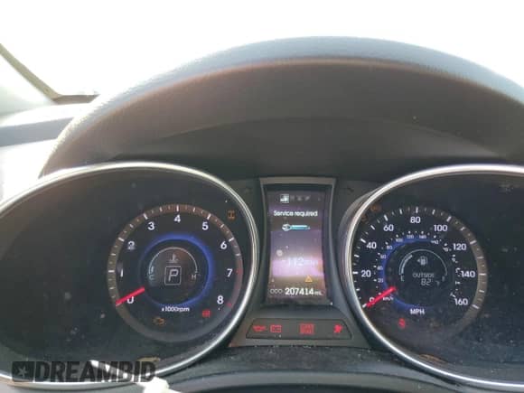 2014 Hyundai Santa Fe Limited with VIN KM8SNDHF6EU051525, listed as a Copart auction lot 81244675 with 207,414 mi miles and Clean title. Bid and sale history available at DreamBid. Image 9.