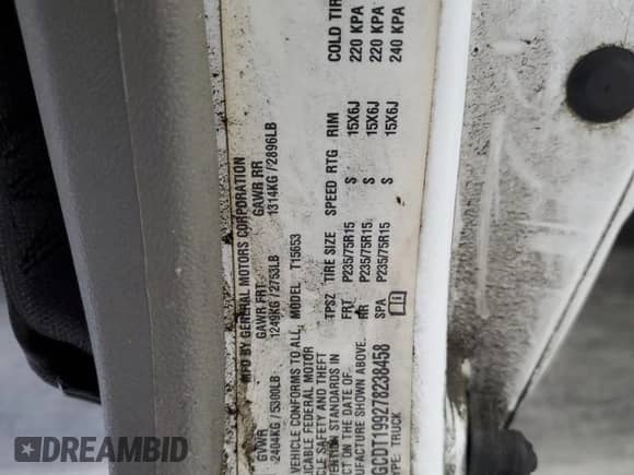 2007 Chevrolet Colorado LS с VIN 1GCDT199278238458, выставлен на аукционе Copart как лот 90224055 с пробегом 178 539 миль миль и Чистый • Clean title. История ставок и продаж доступна на DreamBid. Изображение 12.