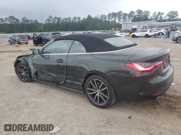 2023 BMW 4 Series 430i z VIN WBA23AT0XPCM11087, wystawiony jako Copart lot #54893025 z przebiegiem 35 703 mil mil oraz Czysty tytuł • Clean title. Historia ofert i sprzedaży dostępna na DreamBid. Obrazek 2.