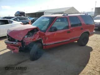 1997 Chevrolet Blazer LS with VIN 1GNDT13W7VK203016, listed as a Copart auction lot 63165315 with 123,962 mi miles and Salvage title. Bid and sale history available at DreamBid. Image 1.