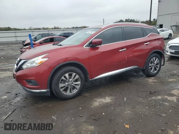 2016 Nissan Murano S with VIN 5N1AZ2MH8GN151635, listed as a Copart auction lot 86210425 with 116,974 mi miles and Salvage title. Bid and sale history available at DreamBid. Image 1.