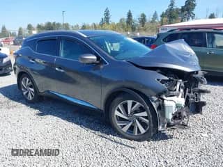 2020 Nissan Murano SL with VIN 5N1AZ2CS2LN135261, listed as a IAAI auction lot 43250509 with 57,710 mi miles and . Bid and sale history available at DreamBid. Image 1.