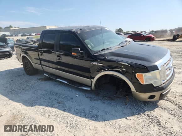 2009 Ford F-150 XL with VIN 1FTPW14V29KB43302, listed as a Copart auction lot 81745135 with 179,283 mi miles and Salvage title. Bid and sale history available at DreamBid. Image 4.
