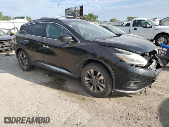2018 Nissan Murano SV z VIN 5N1AZ2MH1JN124915, wystawiony jako Copart lot #58173235 z przebiegiem 123 313 mil mil oraz Szkoda całkowita • Salvage title. Historia ofert i sprzedaży dostępna na DreamBid. Obrazek 4.