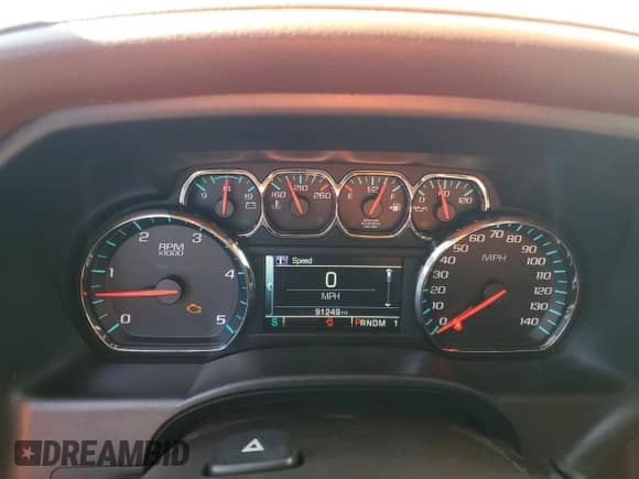 2016 Chevrolet Silverado 3500HD High Country with VIN 1GC4K1E82GF221171, listed as a Copart auction lot 49282265 with 91,249 mi miles and Salvage title. Bid and sale history available at DreamBid. Image 9.