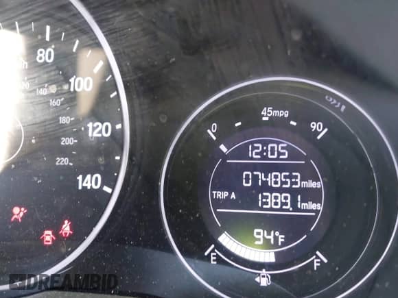 2019 Honda HR-V LX with VIN 3CZRU5H35KM725210, listed as a IAAI auction lot 43300329 with 74,853 mi miles and . Bid and sale history available at DreamBid. Image 15.