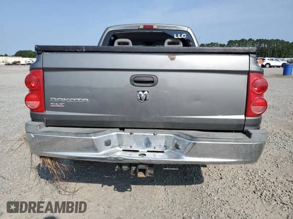 2006 Dodge Dakota SLT with VIN 1D7HW48K46S536094, listed as a Copart auction lot 59379625 with 139,591 mi miles and Salvage title. Bid and sale history available at DreamBid. Image 6.