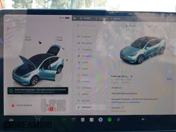 2022 Tesla Model Y Long Range z VIN 7SAYGDEE3NF363270, wystawiony jako IAAI lot #42708934 z przebiegiem 39 994 mil mil oraz . Historia ofert i sprzedaży dostępna na DreamBid. Obrazek 19.