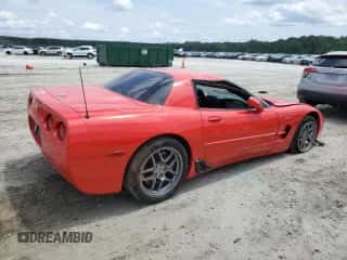 2003 Chevrolet Corvette Z06 with VIN 1G1YY12S335131407, listed as a Copart auction lot 65224744 with 125,589 mi miles and Salvage title. Bid and sale history available at DreamBid. Image 3.