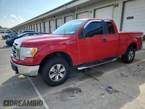 2010 Ford F-150 XL with VIN 1FTFX1EV0AFD76020, listed as a Copart auction lot 62637165 with 253,866 mi miles and Salvage title. Bid and sale history available at DreamBid. Image 1.