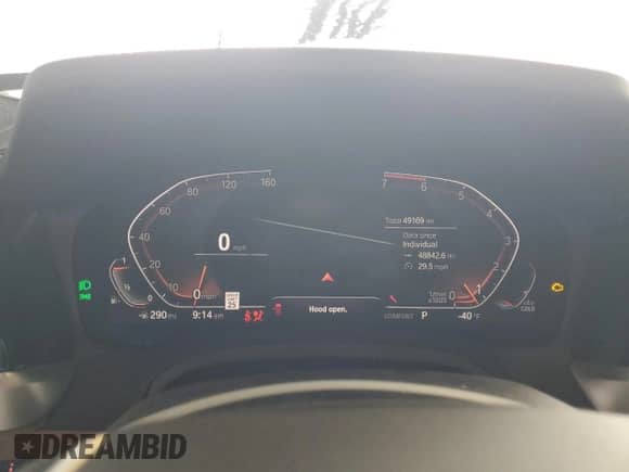 2019 BMW 3 Series 330i with VIN WBA5R1C54KAK12564, listed as a Copart auction lot 87452615 with 49,169 mi miles and Salvage title. Bid and sale history available at DreamBid. Image 9.