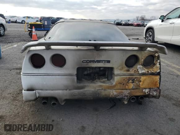 1984 Chevrolet Corvette with VIN 1G1AY078XE5117421, listed as a Copart auction lot 80831414 with Not provided miles and Salvage title. Bid and sale history available at DreamBid. Image 6.