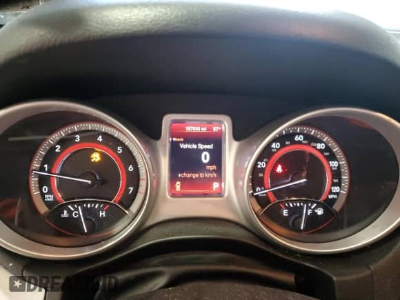 2013 Dodge Journey SXT with VIN 3C4PDCBGXDT716525, listed as a Copart auction lot 86057335 with 157,035 mi miles and Salvage title. Bid and sale history available at DreamBid. Image 9.