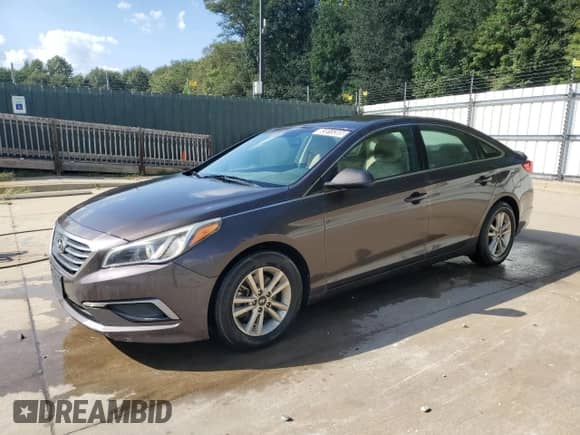 2016 Hyundai Sonata SE with VIN 5NPE24AF7GH360504, listed as a Copart auction lot 83815385 with 168,232 mi miles and Clean title. Bid and sale history available at DreamBid. Image 1.