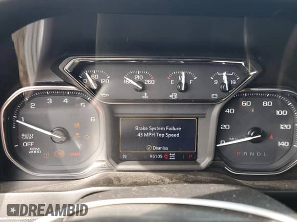 2020 GMC Sierra 1500 Elevation with VIN 3GTU9CET0LG244842, listed as a Copart auction lot 70925495 with 95,105 mi miles and Salvage title. Bid and sale history available at DreamBid. Image 9.