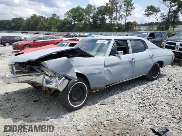 1971 Chevrolet Malibu с VIN 136691R18697, выставлен на аукционе Copart как лот 67020554 с пробегом 73 303 миль миль и Чистый • Clean title. История ставок и продаж доступна на DreamBid. Изображение 1.