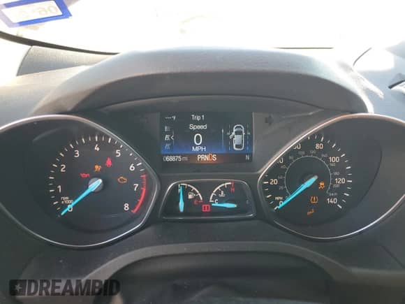 2017 Ford Escape Titanium with VIN 1FMCU0J97HUE54115, listed as a Copart auction lot 86779465 with 68,875 mi miles and Salvage title. Bid and sale history available at DreamBid. Image 9.