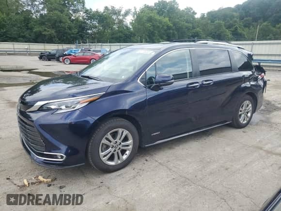 2021 Toyota Sienna Limited z VIN 5TDESKFC8MS034235, wystawiony jako Copart lot #63770035 z przebiegiem 50 981 mil mil oraz Szkoda całkowita • Salvage title. Historia ofert i sprzedaży dostępna na DreamBid. Obrazek 1.