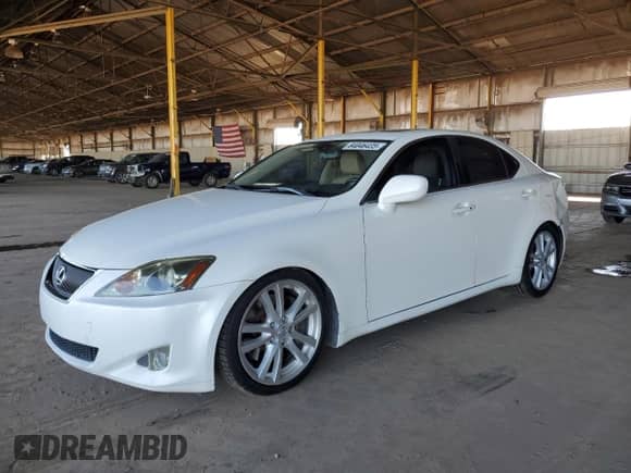 2006 Lexus IS 350 с VIN JTHBE262465001418, выставлен на аукционе Copart как лот 84046435 с пробегом 260 996 миль миль и Списание • Salvage title. История ставок и продаж доступна на DreamBid. Изображение 1.