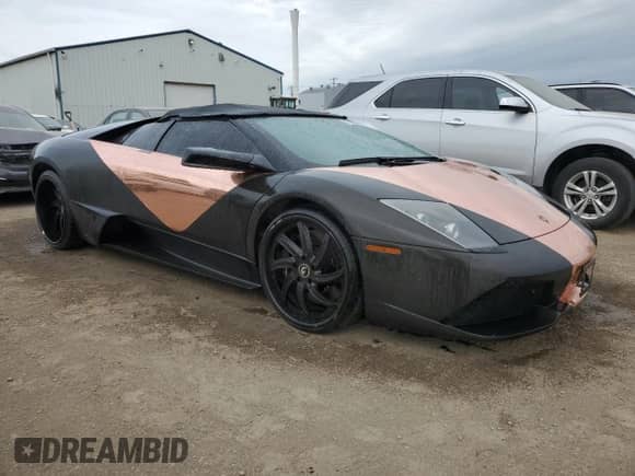 2008 Lamborghini Murcielago with VIN ZHWBU47S78LA02862, listed as a Copart auction lot 61053125 with 44,992 mi miles and Non repairable. Bid and sale history available at DreamBid. Image 4.