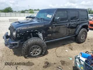2021 Jeep Wrangler Unlimited Rubicon 392 с VIN 1C4JJXSJ4MW827406, выставлен на аукционе Copart как лот 62905845 с пробегом 72 649 миль миль и Списание • Salvage title. История ставок и продаж доступна на DreamBid. Изображение 1.