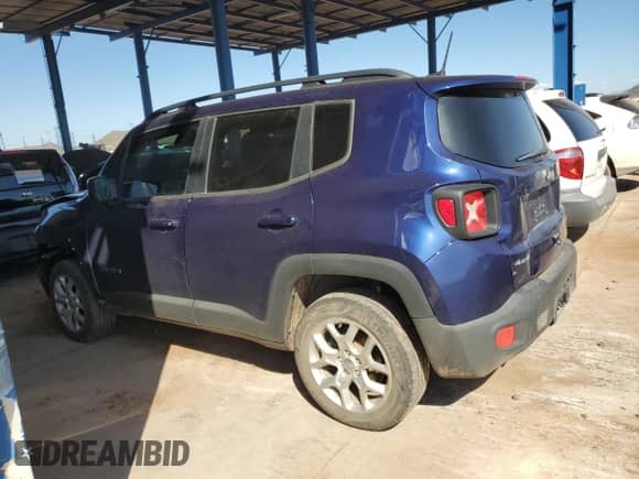 2018 Jeep Renegade Latitude with VIN ZACCJBBBXJPJ41168, listed as a Copart auction lot 84261535 with 149,942 mi miles and Salvage title. Bid and sale history available at DreamBid. Image 2.