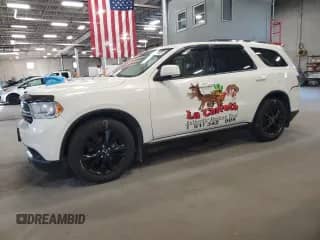 2012 Dodge Durango Crew with VIN 1C4RDJDG9CC100786, listed as a Copart auction lot 82225645 with 186,793 mi miles and Salvage title. Bid and sale history available at DreamBid. Image 1.