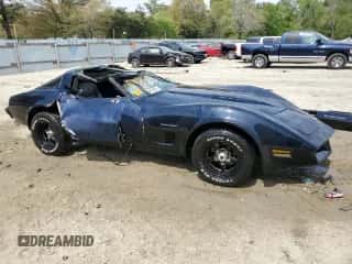 1982 Chevrolet Corvette с VIN 1G1AY8784C5114901, выставлен на аукционе Copart как лот 54673855 с пробегом 79 614 миль миль и Списание • Salvage title. История ставок и продаж доступна на DreamBid. Изображение 4.