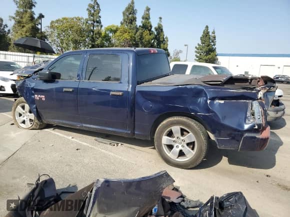 2014 Ram 1500 Tradesman z VIN 1C6RR6KG6ES456128, wystawiony jako Copart lot #56220654 z przebiegiem Nie podano mil oraz Szkoda całkowita • Salvage title. Historia ofert i sprzedaży dostępna na DreamBid. Obrazek 2.