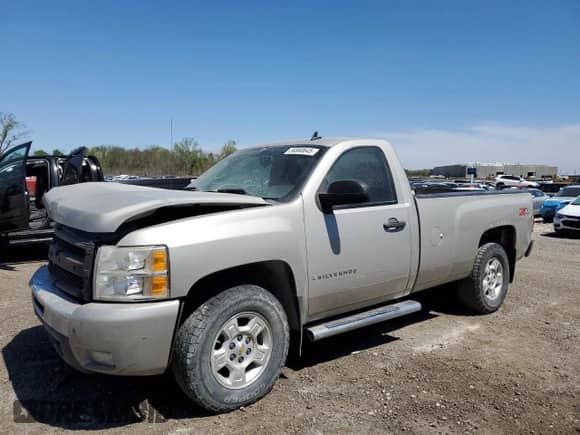 2009 Chevrolet Silverado 1500 with VIN 1GCEK24099Z237813, listed as a Copart auction lot 54860645 with 107,525 mi miles and Salvage title. Bid and sale history available at DreamBid. Image 1.