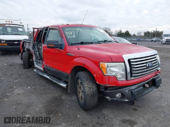 2010 Ford F-150 XL with VIN 1FTFW1EV0AFB20057, listed as a IAAI auction lot 41162093 with 201,655 mi miles and . Bid and sale history available at DreamBid. Image 1.