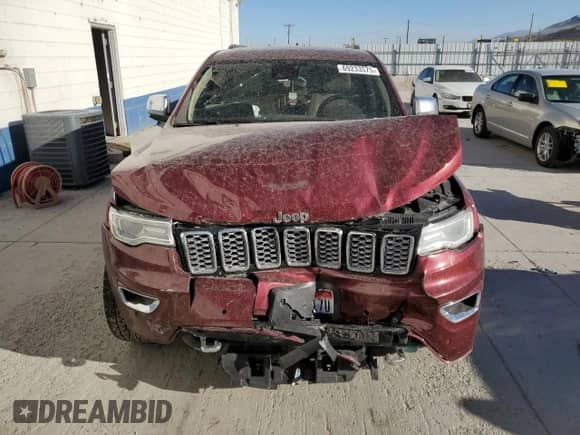 2017 Jeep Grand Cherokee Overland with VIN 1C4RJFCGXHC756459, listed as a Copart auction lot 69233575 with Not provided miles and Salvage title. Bid and sale history available at DreamBid. Image 5.
