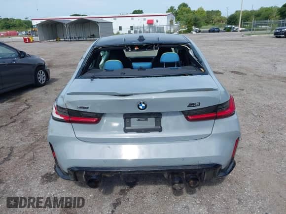 2024 BMW M3 Competition xDrive with VIN WBS43AY03RFS40486, listed as a IAAI auction lot 42537934 with 23,973 mi miles and . Bid and sale history available at DreamBid. Image 16.