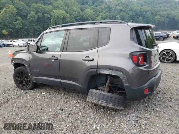 2017 Jeep Renegade Altitude with VIN ZACCJBBH4HPF49229, listed as a Copart auction lot 67680535 with 73,556 mi miles and Salvage title. Bid and sale history available at DreamBid. Image 2.