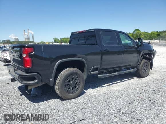 2024 Chevrolet Silverado 3500HD LTZ with VIN 2GC4YUEY6R1172003, listed as a Copart auction lot 52870645 with 27,380 mi miles and Salvage title. Bid and sale history available at DreamBid. Image 3.