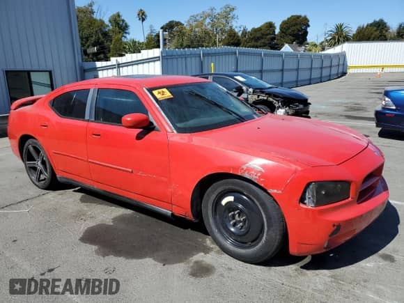 2007 Dodge Charger R/T with VIN 2B3KA53H37H870255, listed as a Copart auction lot 80863435 with Not provided miles and Salvage title. Bid and sale history available at DreamBid. Image 4.
