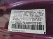 1994 Honda Civic with VIN 2HGEJ1232RH525345, listed as a IAAI auction lot 41646722 with 186,326 mi miles and . Bid and sale history available at DreamBid. Image 9.