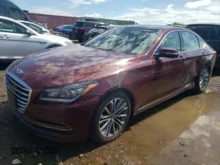 2015 Hyundai Genesis 3.8L z VIN KMHGN4JE5FU076960, wystawiony jako Copart lot #60726414 z przebiegiem Nie podano mil oraz Szkoda całkowita • Salvage title. Historia ofert i sprzedaży dostępna na DreamBid. Obrazek 1.