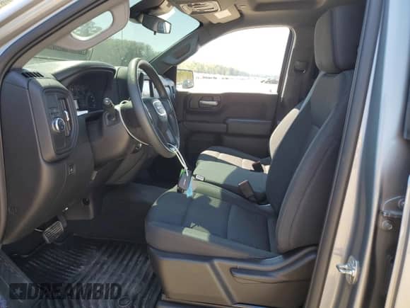 2025 GMC Sierra 1500 Pro with VIN 1GTPHAEK9SZ169357, listed as a Copart auction lot 71616995 with 18,984 mi miles and Salvage title. Bid and sale history available at DreamBid. Image 7.