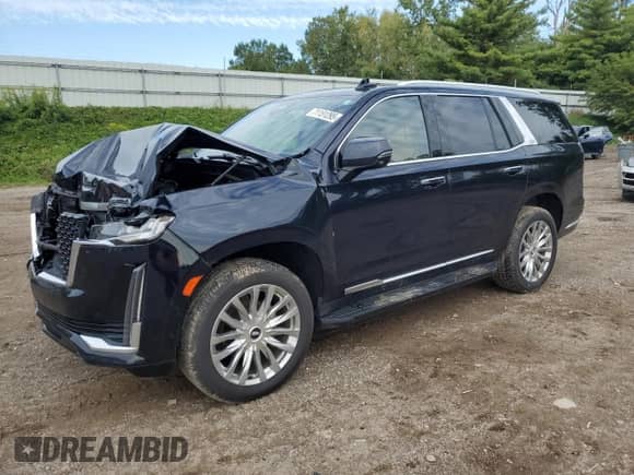 2021 Cadillac Escalade Premium Luxury with VIN 1GYS4BKL2MR346031, listed as a Copart auction lot 71151295 with Not provided miles and Clean title. Bid and sale history available at DreamBid. Image 1.