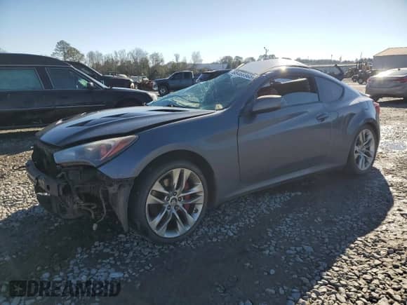 2013 Hyundai Genesis Coupe Track with VIN KMHHU6KJ9DU112645, listed as a Copart auction lot 88466965 with Not provided miles and Salvage title. Bid and sale history available at DreamBid. Image 1.
