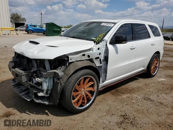 2022 Dodge Durango R/T Plus with VIN 1C4SDJCTXNC191599, listed as a Copart auction lot 69788335 with 38,418 mi miles and Salvage title. Bid and sale history available at DreamBid. Image 1.