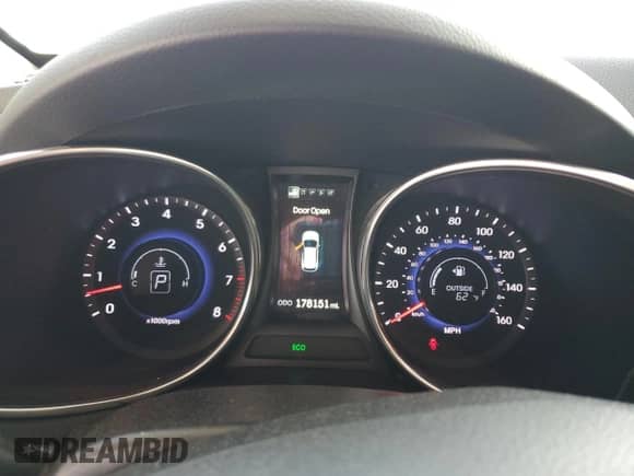 2014 Hyundai Santa Fe GLS with VIN KM8SR4HF8EU074308, listed as a Copart auction lot 80162865 with 178,151 mi miles and Clean title. Bid and sale history available at DreamBid. Image 9.