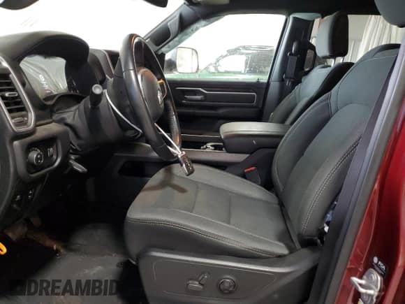 2021 Ram 1500 Lone Star z VIN 1C6SRFFT9MN808284, wystawiony jako Copart lot #80310045 z przebiegiem 48 181 mil mil oraz Szkoda całkowita • Salvage title. Historia ofert i sprzedaży dostępna na DreamBid. Obrazek 7.