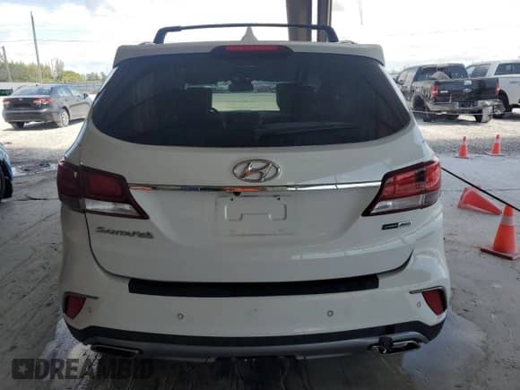 2017 Hyundai Santa Fe SE Ultimate with VIN KM8SRDHF3HU242862, listed as a Copart auction lot 55586125 with 106,978 mi miles and Salvage title. Bid and sale history available at DreamBid. Image 6.
