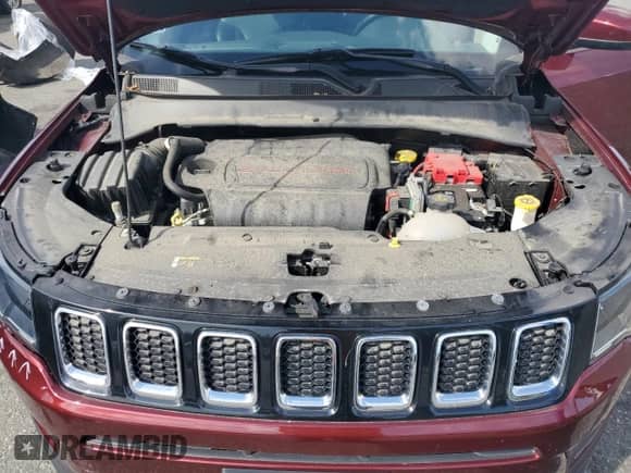 2021 Jeep Compass Latitude with VIN 3C4NJDBB3MT578739, listed as a Copart auction lot 71029945 with 34,626 mi miles and Salvage title. Bid and sale history available at DreamBid. Image 12.
