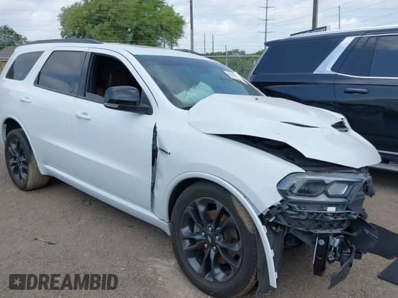 2023 Dodge Durango R/T Plus z VIN 1C4SDHCT7PC686970, wystawiony jako IAAI lot #42156304 z przebiegiem 14 592 mil mil oraz . Historia ofert i sprzedaży dostępna na DreamBid. Obrazek 1.